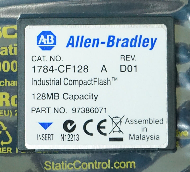 Allen Bradley 1784-CF128 Series A Compact Flash Card 128MB Capacity