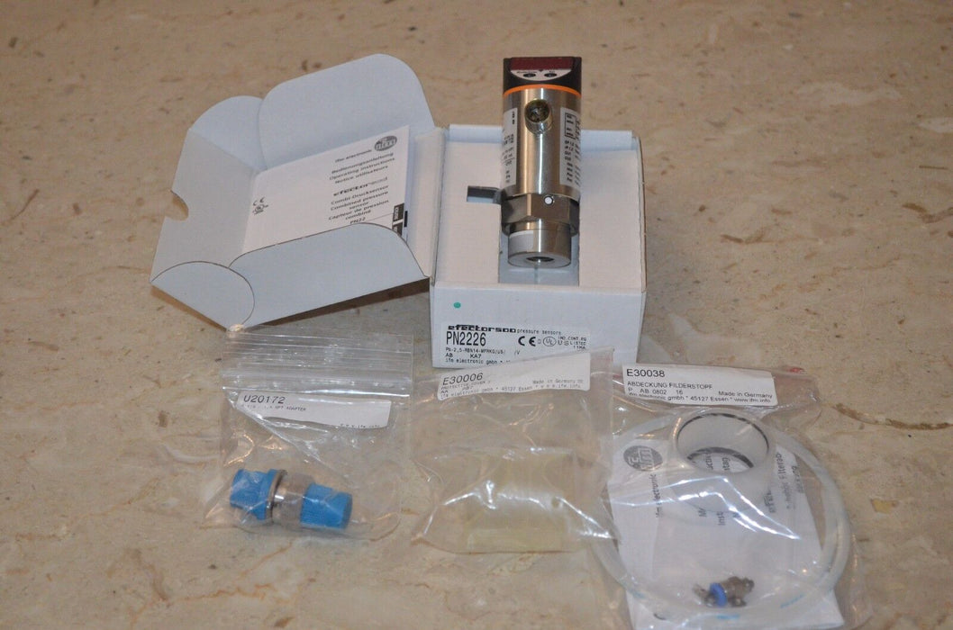 IFM Pressure Sensor Kit, U20172,E30038,PN2226,E30006 NEW IN BOX