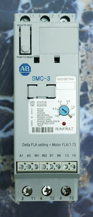 Allen-Bradley 150-C9NBR Series B SMC-3 Motor Controller FRN:2.10