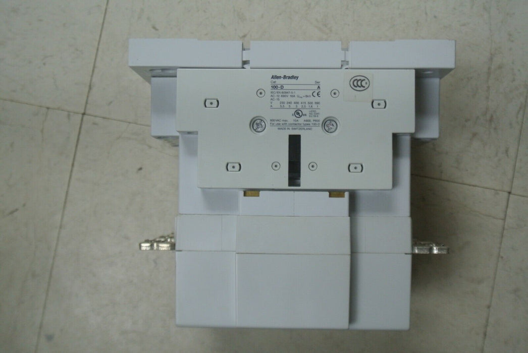 Allen-Bradley 100-D110 Safety Contactor 110A With (2)100-D Contactors