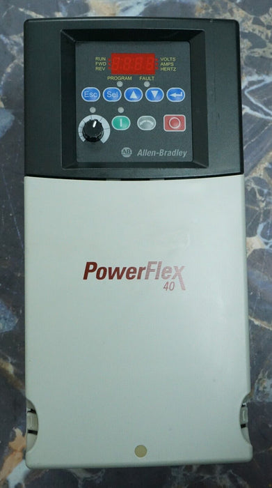 Allen-Bradley 10HP Powerflex40 22B-D017N104 Ser. A Tested Good FRN:6.02