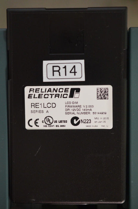 Reliance Electric RE1LCD A Keypad FRN:2.003 Tested Good R14