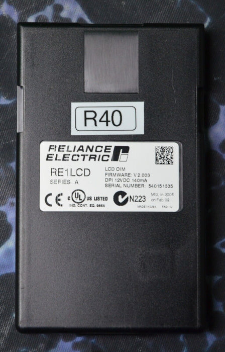 Reliance Electric RE1LCD A Keypad FRN:2.003 Tested Good R40