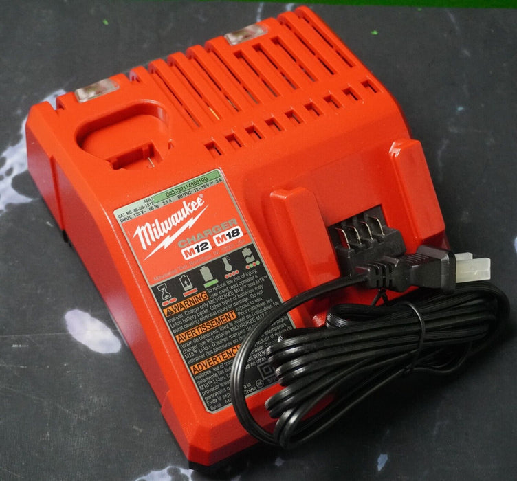 New Milwaukee 48-59-1812 Battery Charger M12 and M18 18V Lithium Ion Genuine