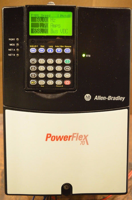 Allen-Bradley PowerFlex 70 7-1/2 HP 20AE9P0A0AYNNNNN 600VAC Tested FRN:2.009