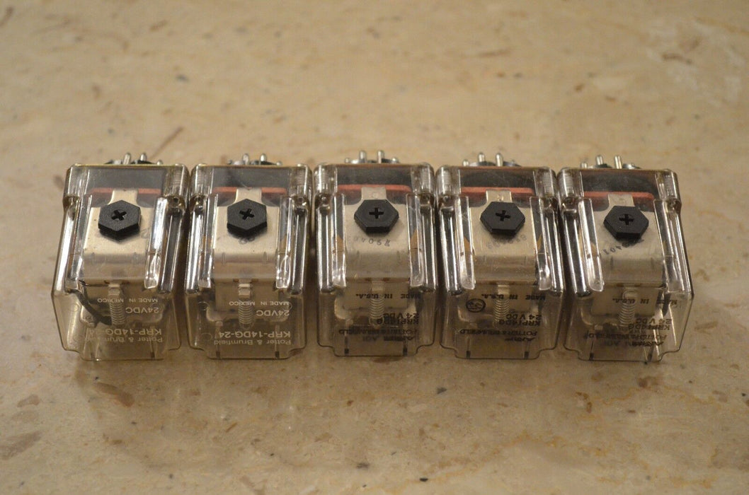 Potter & Brumfield KRP-14DG-24 Relay 10A 24VDC (Lot of 5)