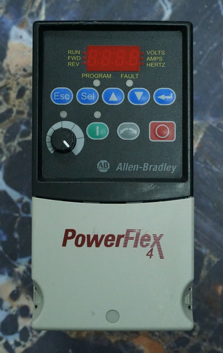 Allen Bradley PowerFlex4 1/2HP 22A-D1P4N104 Tested Good FRN:6.01