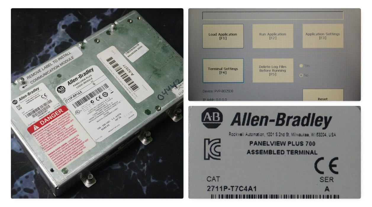 Allen Bradley 2711P-RP1AX1 Series G PanelView Plus Logic Module 1000 Tested