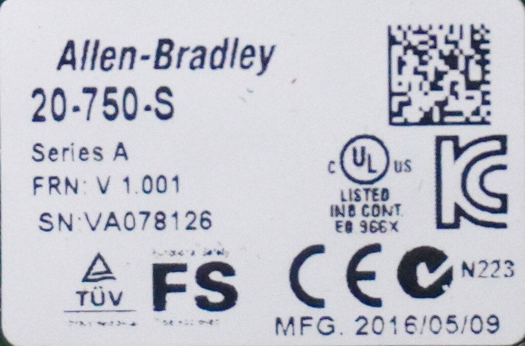 Allen Bradley 20-750-S Series A PowerFlex 750 Safe Torque Off Option Module