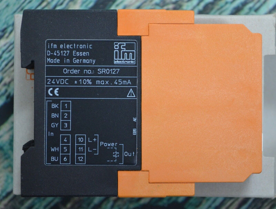 IFM SR0127 FLOW SENSOR CONTROL MONITOR