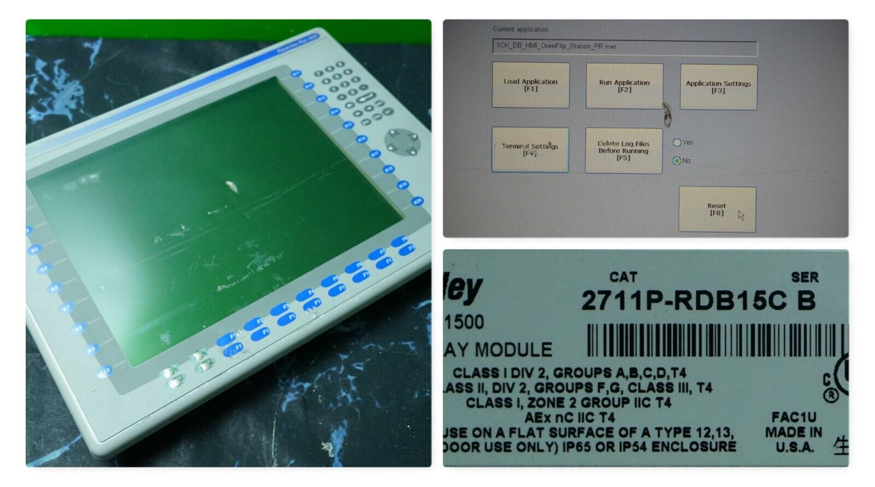 Allen Bradley 2711P-RDB15C Series B PanelView Plus 700 Color Touch Display