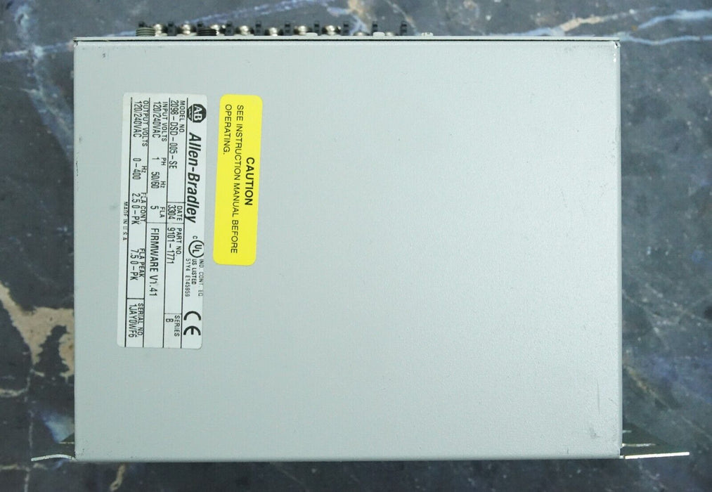 Allen-Bradley Ultra3000 Drive Controller 2098-DSD-005-SE Series B FRN:1.41