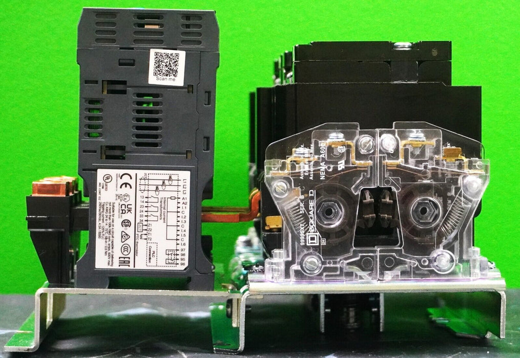 SQUARE D SIZE 1 8736SC08H626X2222 REVERSING CONTACTOR W/SCHNEIDER ELEC LTMR27EFM