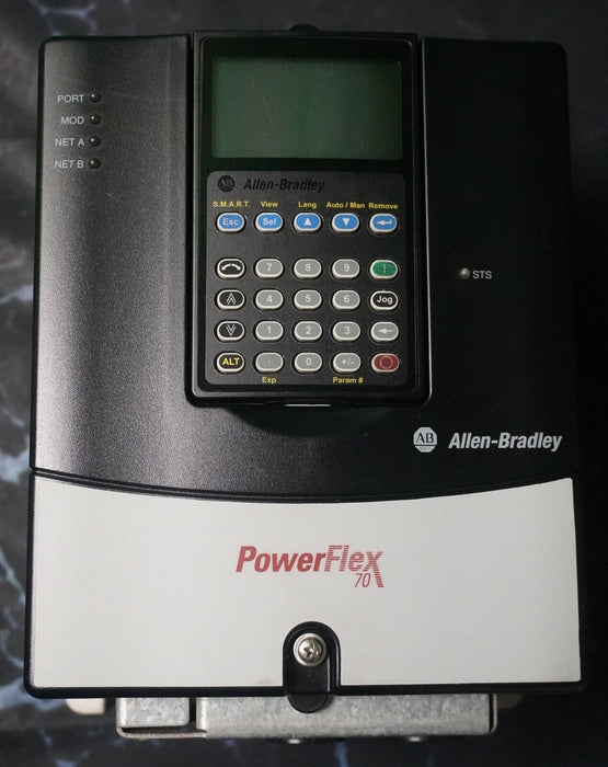 Allen-Bradley PowerFlex 70 2HP 20AD3P4A3NYNAEC0 480 VAC Clean Tested FRN:5.001