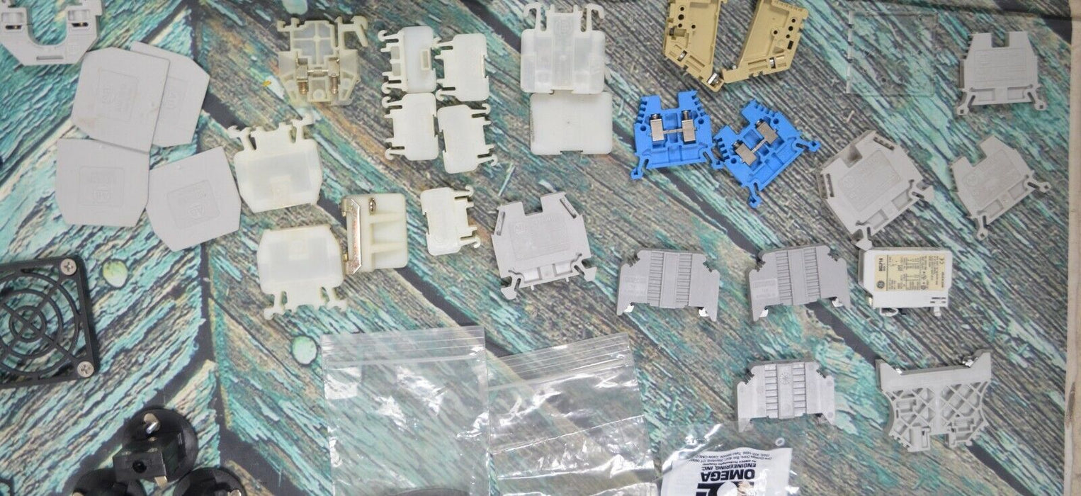 Electrical Grab Bag, 7 Lbs LOT - Allen Bradley, Square D, Amp Trap, GE, AMP, ABB