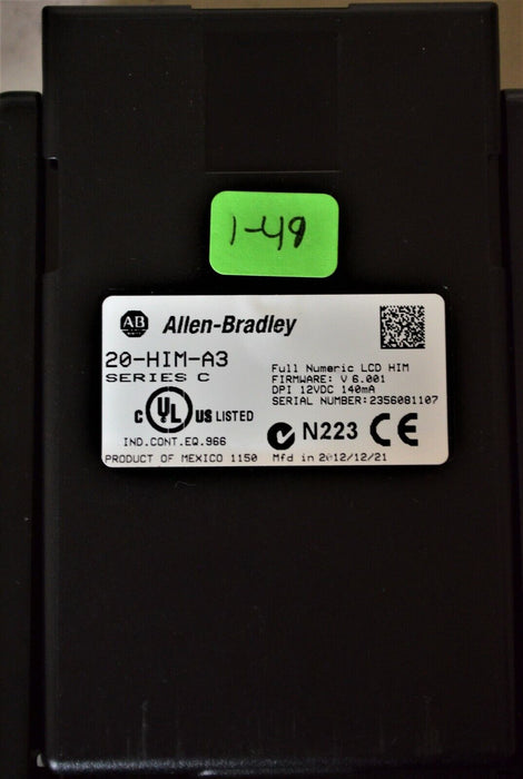 Allen-Bradley 20-HIM-A3 SERIES C Full Numeric HMI Keypad Firmware 6.001   #1-49