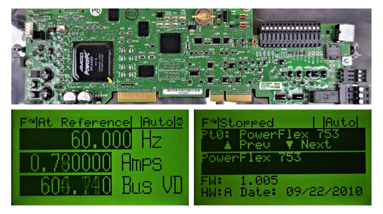 Allen Bradley 753 Series PN-43652 Main CPU Board Part 43652 Tested FRN:1.005