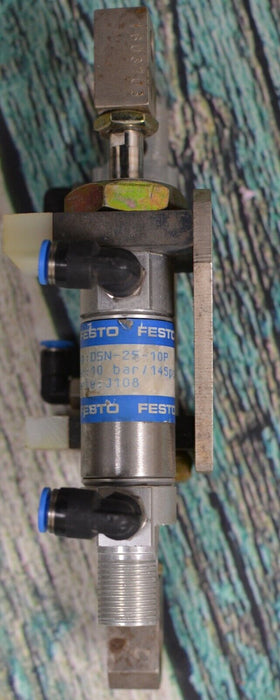 Dual Mounted Festo DSN-25-10-P Pneumatic Air Standard Cylinder Set of 2