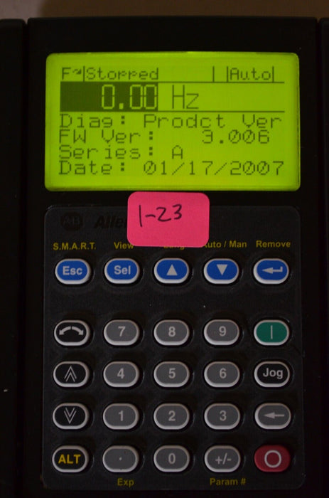 Allen-Bradley 20-HIM-A3 SERIES A Full Numeric HMI Keypad Firmware 3.006   #1-23