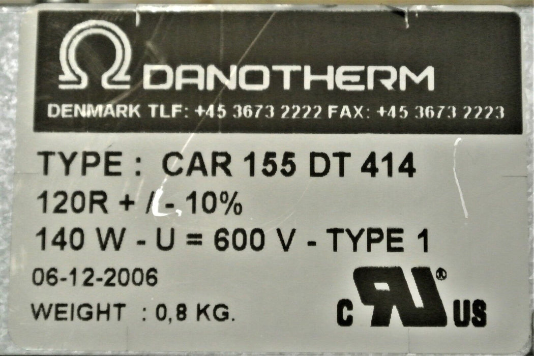 DANOTHERM TYPE: CAR155DT414 ALUMINIUM HOUSED COMPACT BRAKE RESISTORS IP 20