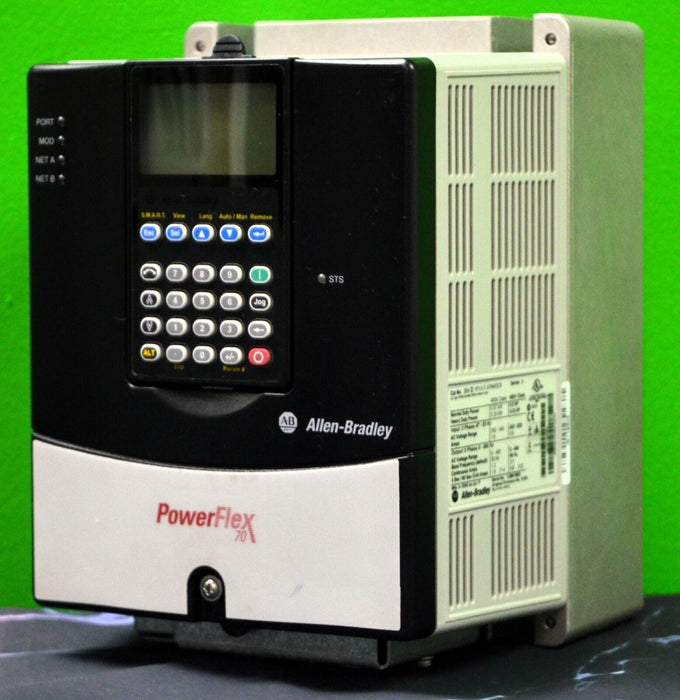 Low Hour Allen-Bradley 20AD1P1A3AYNADC0 PowerFlex 70 1/2 HP FRN 3.003 Series A