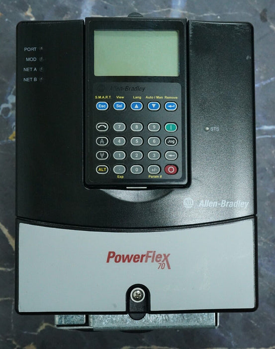 Low Hour Allen Bradley PowerFlex 70 3HP 20AD5P0A3AYNANC0 480VAC FRN:5.001 Tested