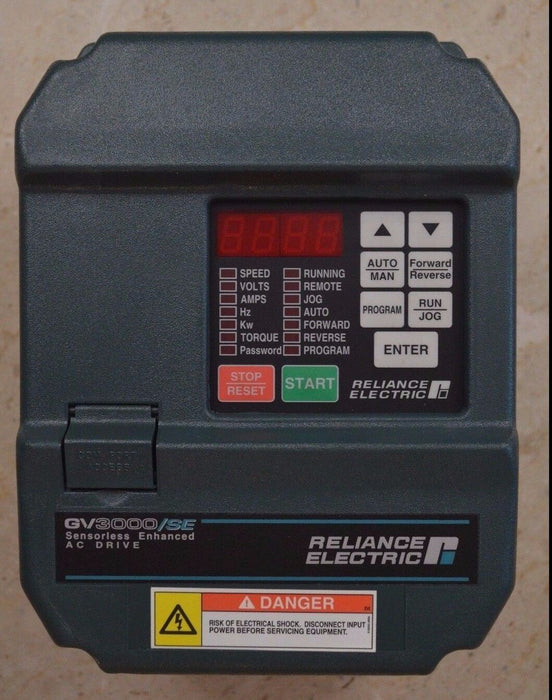 Reliance Electric GV3000 SE Vector 2HP 2V4160 VER.6.01 Tested Good