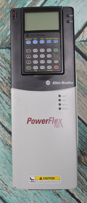 Low Hours Allen-Bradley PowerFlex 700 1 HP 20BD2P1A3AYNANC0 480 VAC With HIM