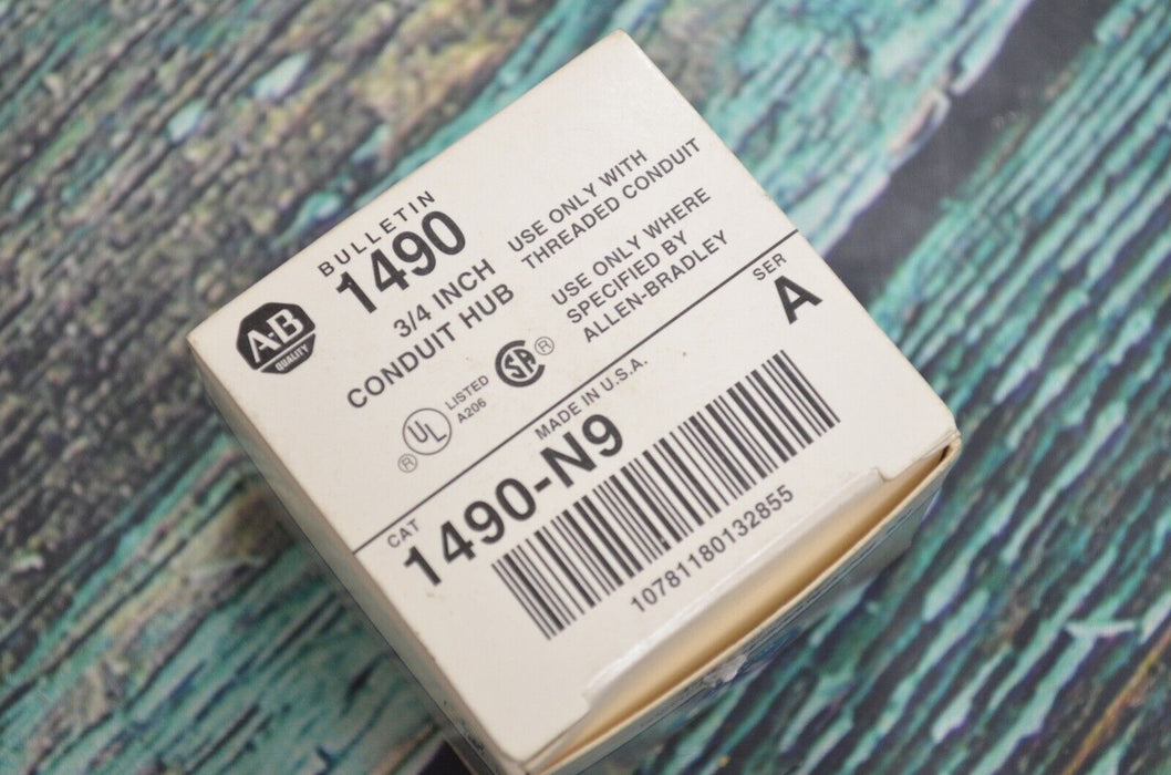 NEW Allen Bradley 1490-N9 Series A 3/4" Conduit Hub Series A. USA