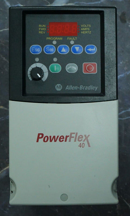 2018 Allen Bradley 40 22B-D4P0N104 PowerFlex Drive Series A Tested Good 7.01