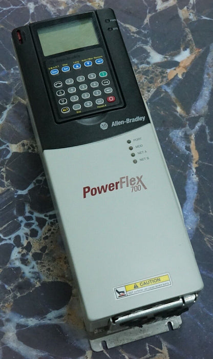 Low Hours Allen-Bradley 20BD2P1A3AYNAEC1 PowerFlex 700 1 HP Series A FRN:6.003