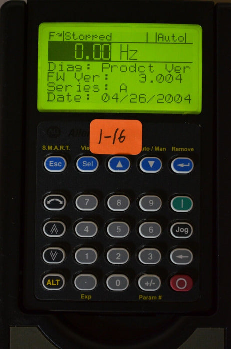 Allen-Bradley 20-HIM-A3 SERIES A Full Numeric HMI Keypad Firmware 3.004   #1-16