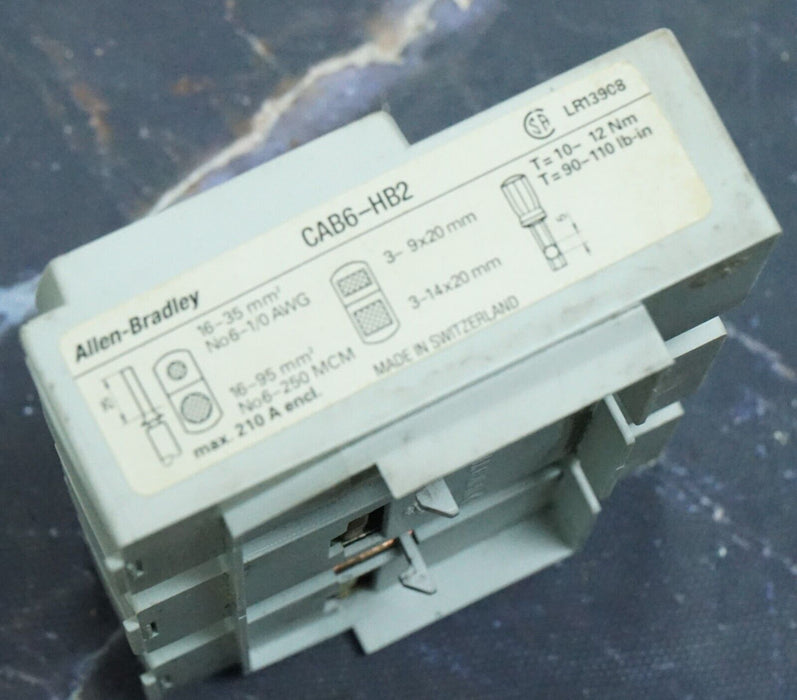 (2) Allen Bradley CAB6-HB2