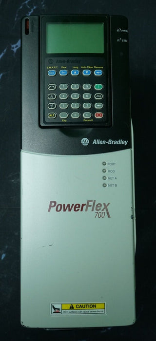 Low Hr Allen-Bradley PowerFlex 700 3 HP 20BD5P0A3AYNAEC0 480 VAC FRN:10.002