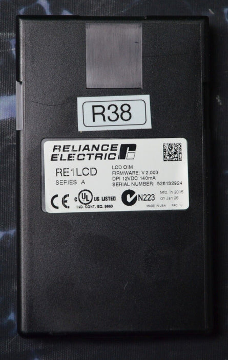 Reliance Electric RE1LCD A Keypad FRN:2.003 Tested Good R38