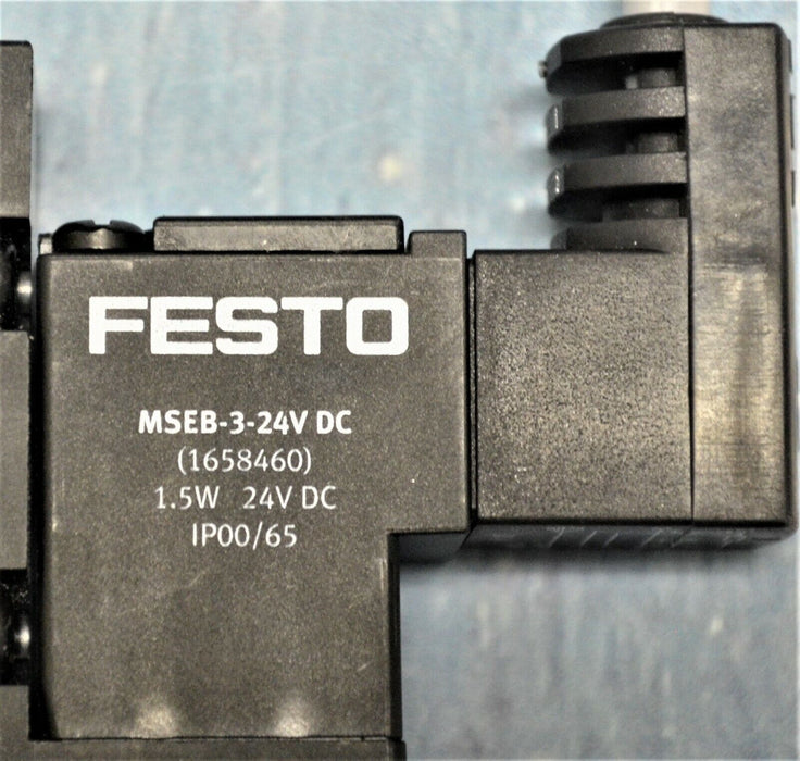 FESTO CPE18-M1H-5/3E-QS-8  170255 Solenoid Valve Tested Good