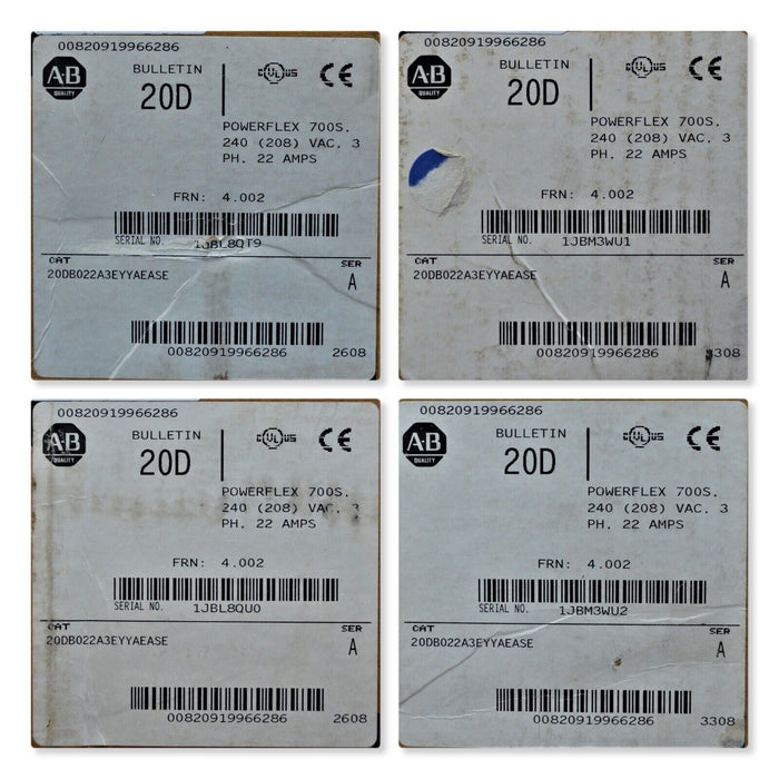 New Allen-Bradley 20DB022A3EYYAEASE  Powerflex 700S Series A FRN: 4.002