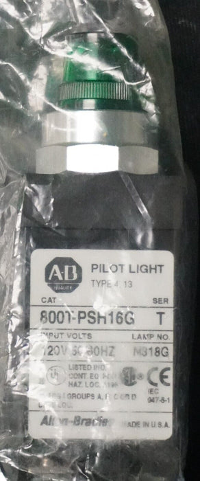 New ALLEN BRADLEY 800T-PSH16G SERIES T, PILOT LIGHT