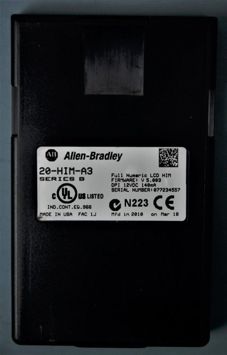 Allen-Bradley PowerFlex 70 2HP 20AD3P4A3AYNNNC0 480 VAC Tested FRN: 4.001