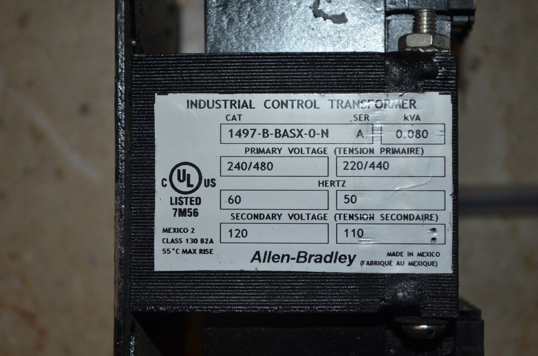 UP TO 79 AVAILABLE NEW ROCKWELL AUTOMATION 1497-B-BASX-0-N CONTROL TRANSFORMER