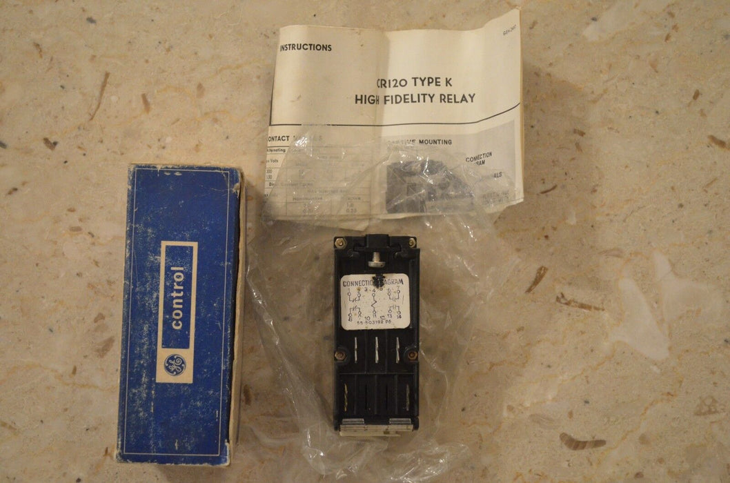 GE General Electric CR120K22002AA 115 Volt  HI-Fidelity Relay