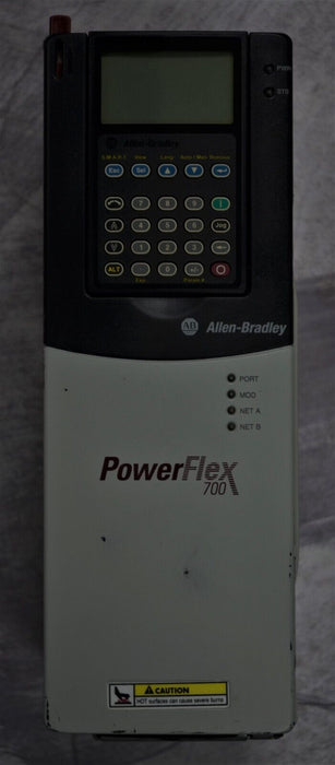 Low Hours Allen-Bradley PowerFlex 700 1HP 20BD2P1A3AYNACC0 480 VAC FRN:9.001