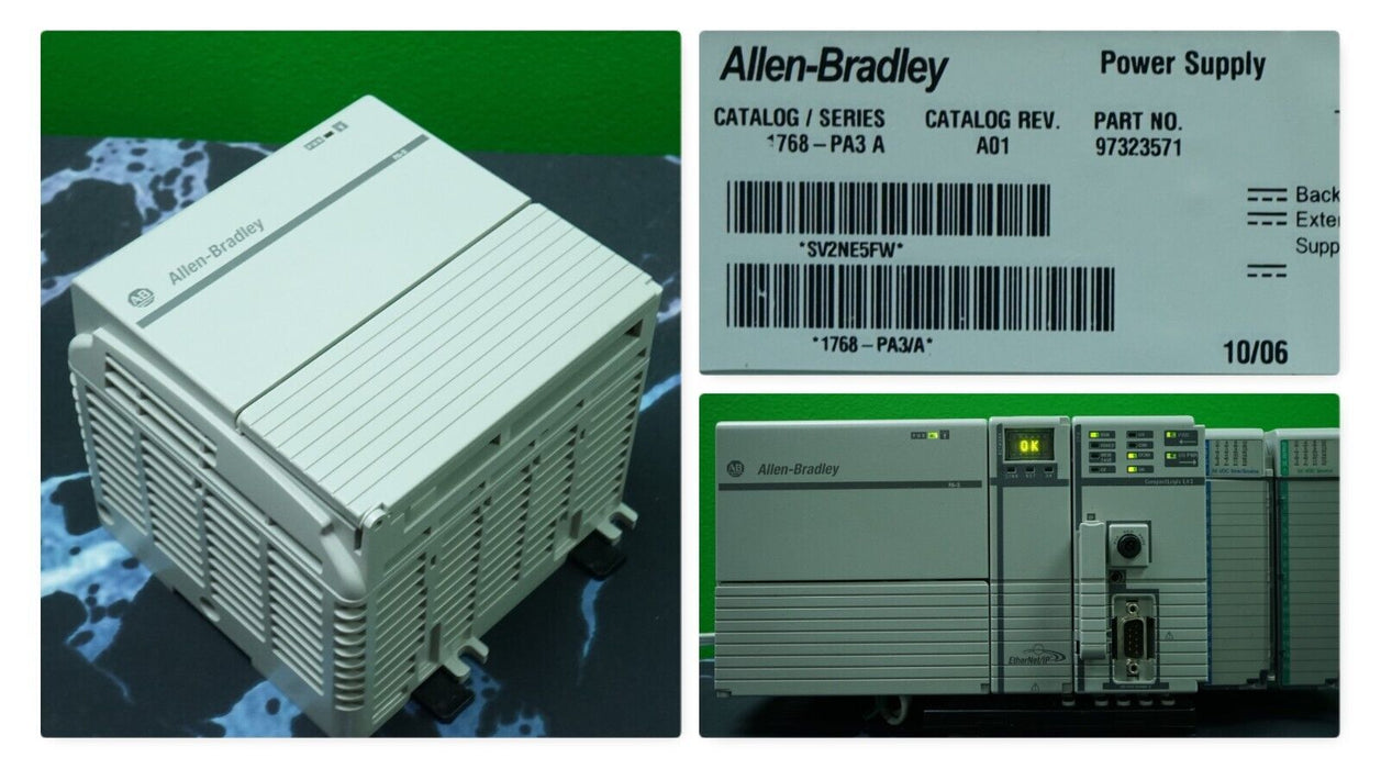 Allen Bradley 1768-PA3/A CompactLogix Power Supply Tested Good