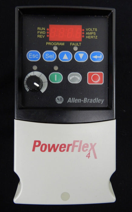 2010 Allen Bradley PowerFlex 4 1/2HP 22A-D1P4N104 Series A Tested Good FRN: 5.01