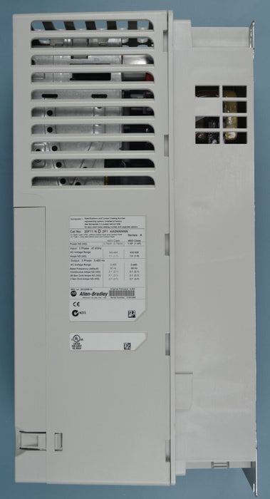 Low Hours Allen-Bradley PowerFlex753 20F11ND2P1AA0NNNNN 1 HP Ser. A FRN 7.001