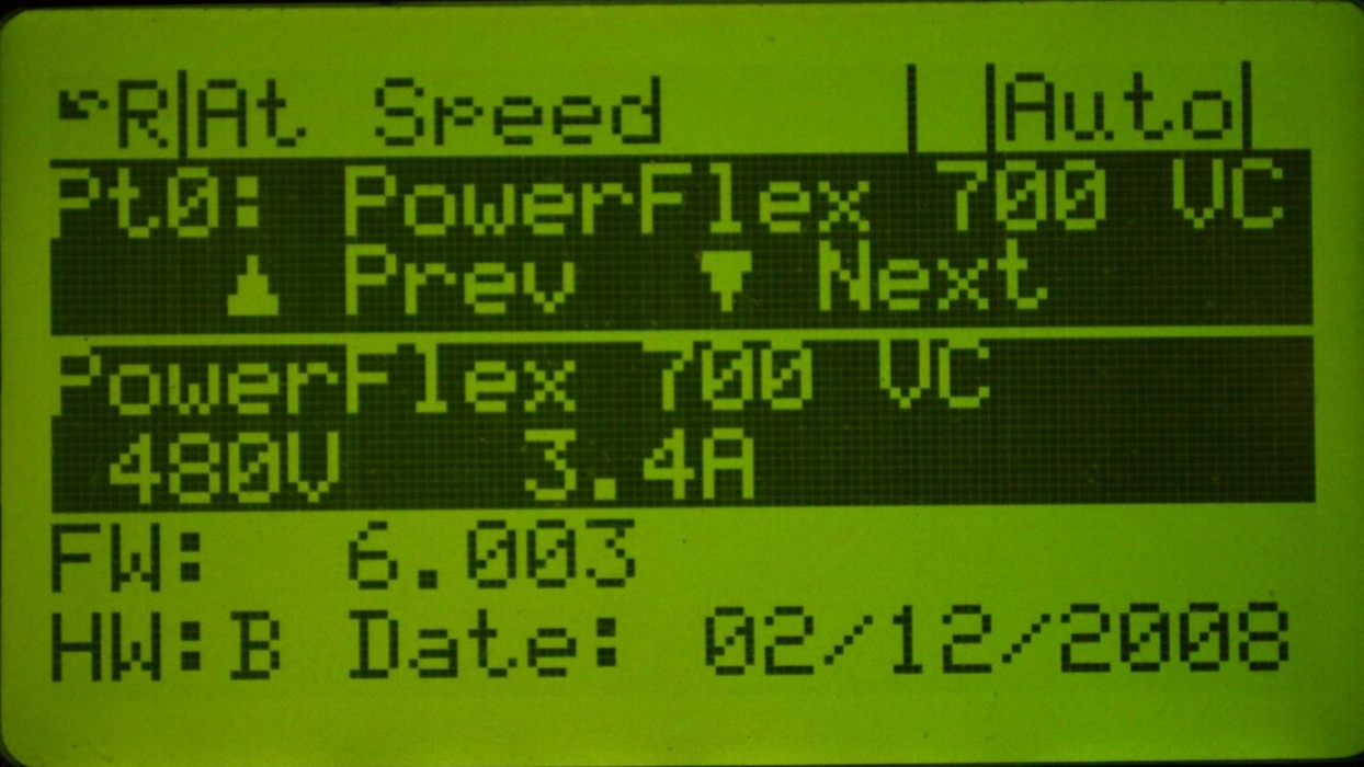 Allen-Bradley PowerFlex 700  2 HP 20BD3P4A0AYNANC0 480 VAC Excellent Tested Good