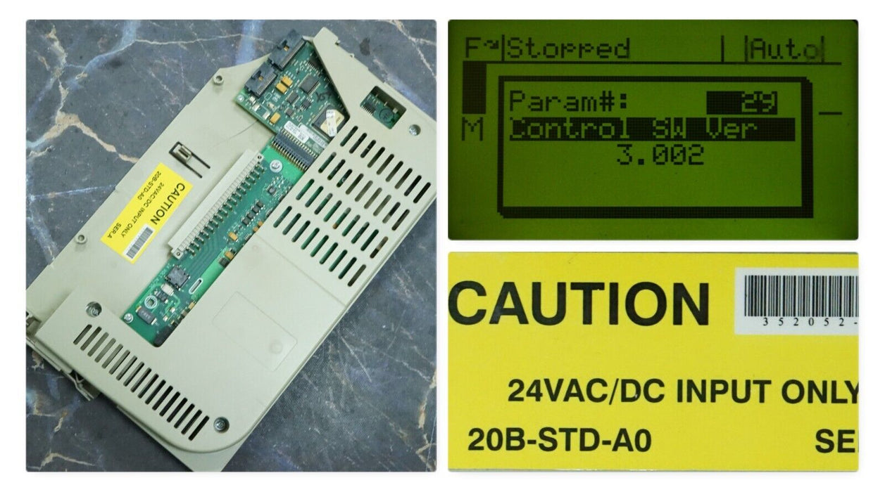 Allen-Bradley 20B-STD-A0 PowerFlex 700 STD Cassette 24 VDC Version:3.002 SER.A