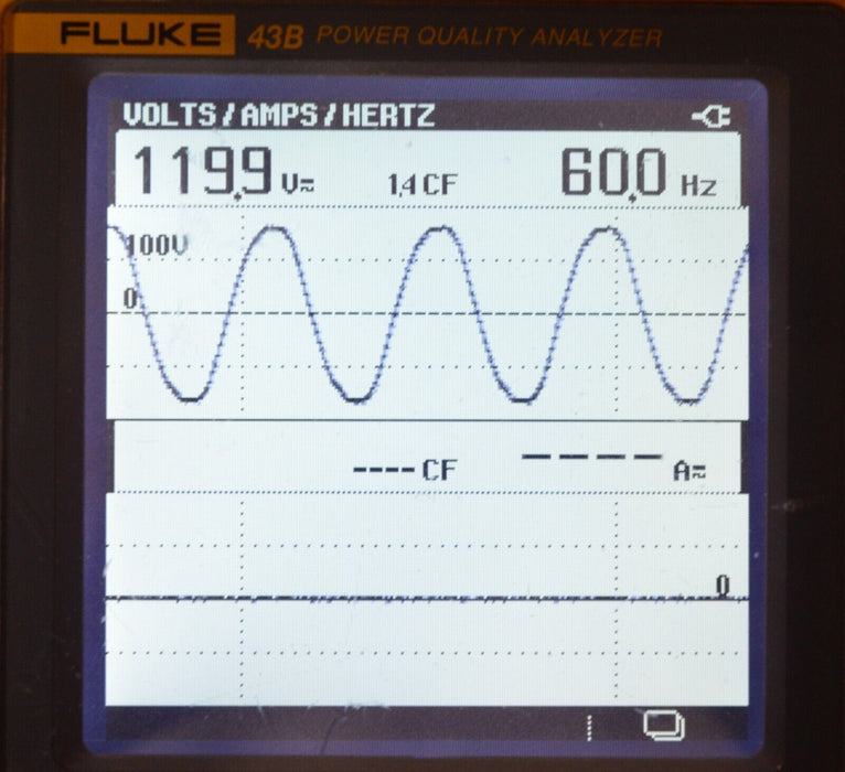 FLUKE 43B HANDHELD Power Quality Analyzer Tested