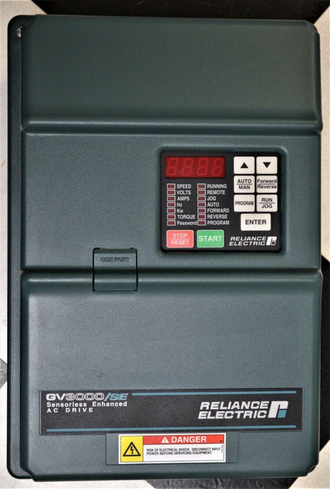 RELIANCE ELECTRIC GV3000/SE 25 HP 25G4160 VER. 6.04 AC DRIVE LOW RUN TIME TESTED