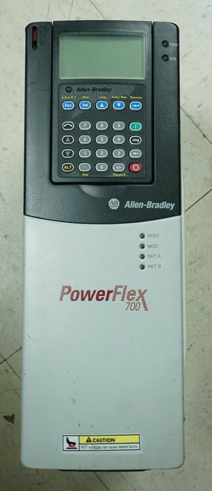 Low Hours Allen-Bradley PowerFlex 700 1HP 20BD2P1A3AYNANC0 480 VAC FRN:4.005